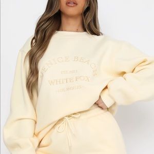White fox sweat lounge set